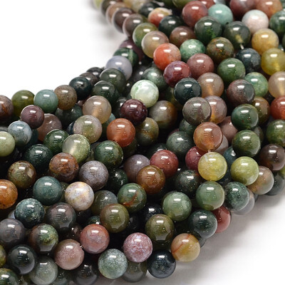 

Natural Indian Agate Round Bead Strands 8mm Hole 1mm about 48pcsstrand 155