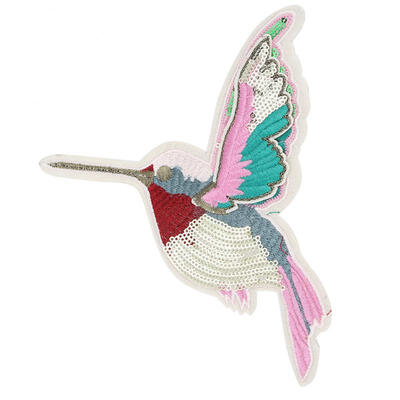 

Greensen Long-billed Bird Sequin Wings Embroidered Patch Cloth Sticker Applique Clothing Accessories