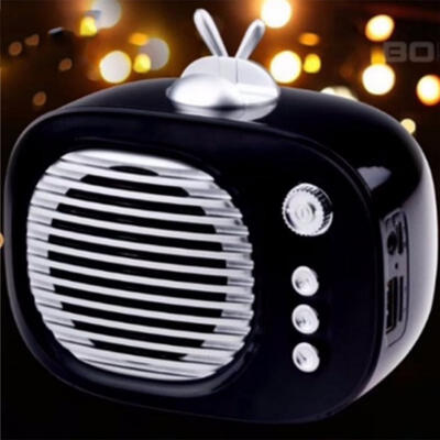 

Retro Style Bluetooth Wireless Speaker Portable Old-time TV Shape Bluetooth Speaker