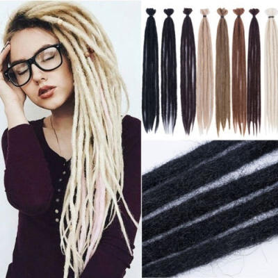 

5 pcs 20&39&39 Handmade Dreadlocks Crochet Braids Synthetic Braiding Hair Extensions