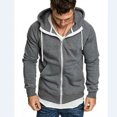 

Mens Hooded Hoodie Hoody Winter Warm Sweater Zip Jacket Coat Sweatshirt Outwear