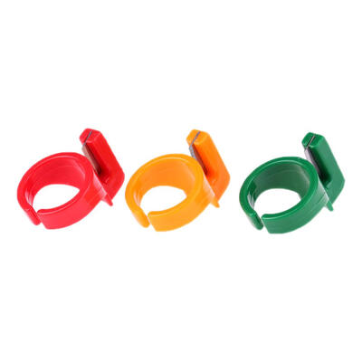 

3pcs Plastic Sewing Thimble Ring with Blade Finger Thimble Thread Cutter