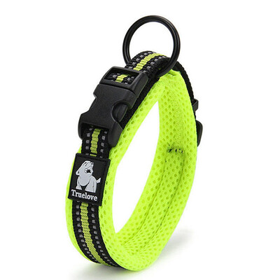 

Adjustable Pet Soft Comfy Reflective Dog Collar Breathable nylon Mesh QFY
