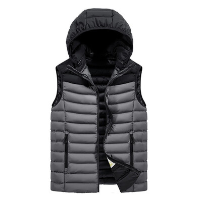 

Gobestart Mens Autumn Winter Zipper Fashion Hoodie Waistcoat Vest Jacket Top Coat