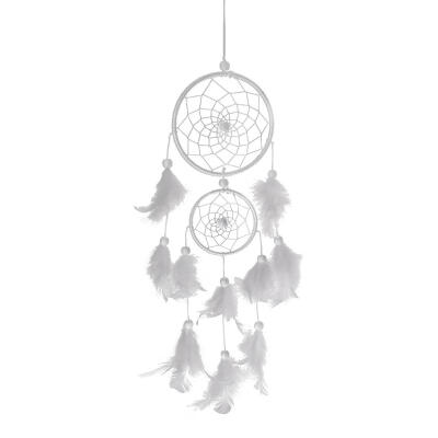 

Handmade Dream Catcher Feather Wall Car Hanging Decoration Ornament White