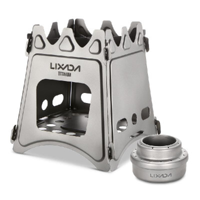 

Lixada Compact Folding Wood Stove for Outdoor Camping Cooking Picnic