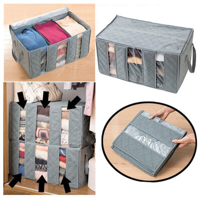 

Siaonvr Foldable Storage Bag 3 Sections Perfect For Clothes Blankets Bedrooms etc