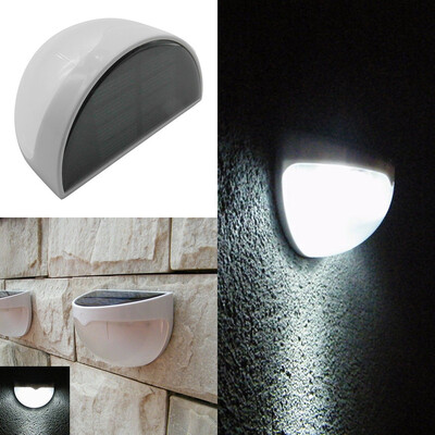 

〖Follure〗Solar Power 6 LED Garden Lights Outdoor Fence Lamp Light White
