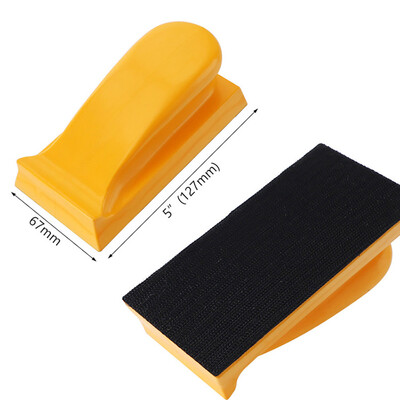 

〖Follure〗HAND SANDING BLOCK 127MM DA DISCS FLATTENING 5 HOOK LOOP RUBBER GRIPFAST FILLER