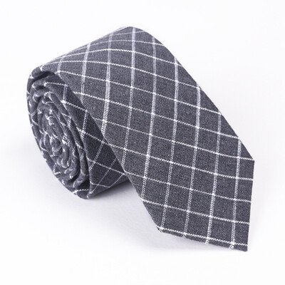 

Mens cotton striped plaid tie 51 cotton tie European&American casual tie cross-border wholesale one generation