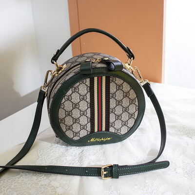 

Bag female 2019 new Korean version of the tide fashion wild ins super fire handbag small round bag shoulder bag Messenger bag