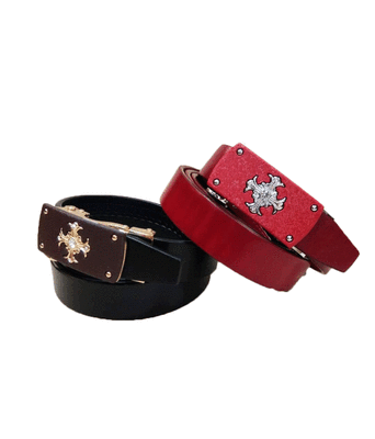 

New 25 wide belt ladies automatic buckle with pure suede leather belt simple&versatile