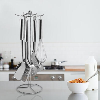 

Greensen Six Hooks Soup Spoon Holder Spatula Rack Kitchen Utensils Storage Tool Spatula Rack Kitchen Tool Rack