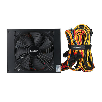 

Segotep 1250W GP1350G ATX PC Computer Mining Power Supply 80Plus Gold Active PFC Support 6 Graphics Cards