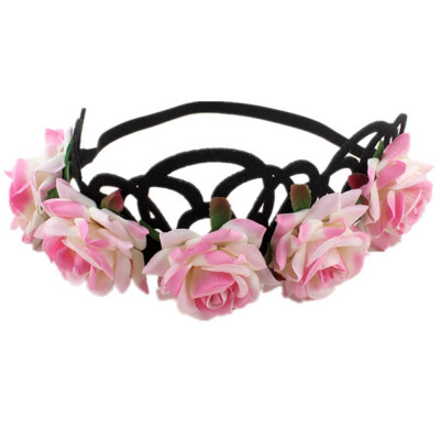 

〖Follure〗Handmade Flower Garland Halo For Wedding Flower wreath Decorations BK