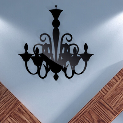 

〖Follure〗Lamp Shape 3D DIY Flower Specchio Acrylic Wall Sticker Modern Stickers