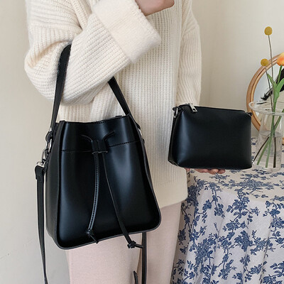 

Advanced sense of the ocean bucket bag handbags new 2019 fashion shoulder bag large capacity wild ins Messenger bag