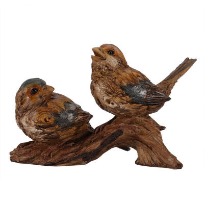 

Greensen Vintage Woodcut Double Bird Decoration Window Decoration Double Bird Craft Decoration