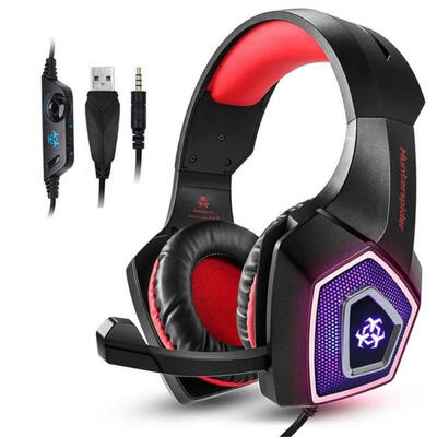 

Hunterspider V1 Stereo Gaming Headphones Surround Headset With Mic LED Light For PS4 Xbox One PC