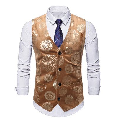 

Toponeto Mens Fashion Punk Vest Slim Fit Business Wedding Waistcoat Sleeveless Tank