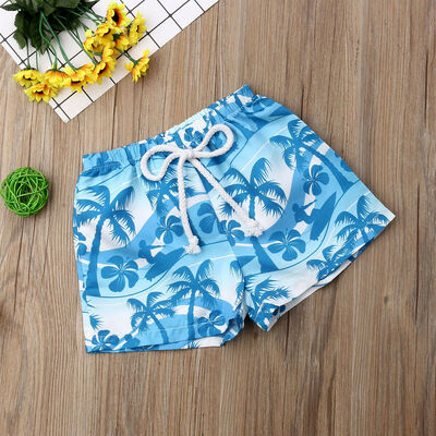 

Hawaiian Newborn Kid Baby Boys Elastic Waistband Short Pants Beach Shorts