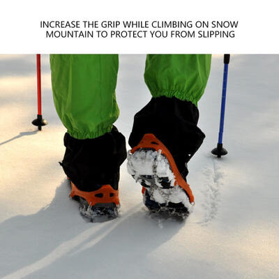 

Greensen Outdoor Snow Anti-skid Spikes Grips Mountain Climbing Footwear Ice Traction Cleats