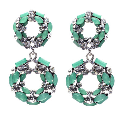 

2019 New Fashion Geometric Crystal Earrings for Women Boho Rhinestone Statement Earring Fashion Jewelry Bijoux