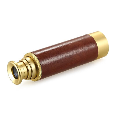 

9X32 Retro Pirate Telescopic Mini Monocular Telescope Brass Metal Mono Spotting Scope