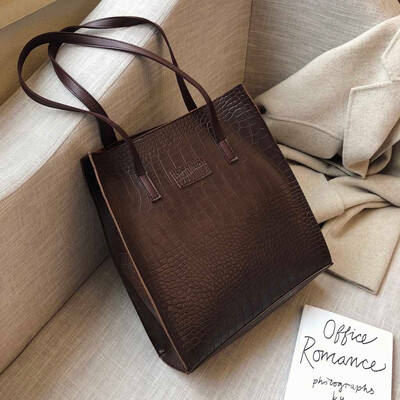 

Tailored Fashion Crocodile Pattern Handbag Women Casual Bags Luxury Leather Shoulder bag