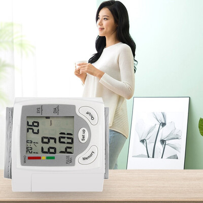 

Digital LCD Wrist Blood Pressure Monitor Heart Beat Rate Pulse Meter Measure