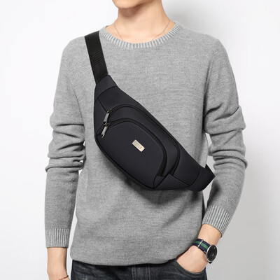 

Golf GOLF fashion pockets mens waterproof multi-function chest bag mens casual sports shoulder Messenger bag double large-capacity pockets D7BV73951S black