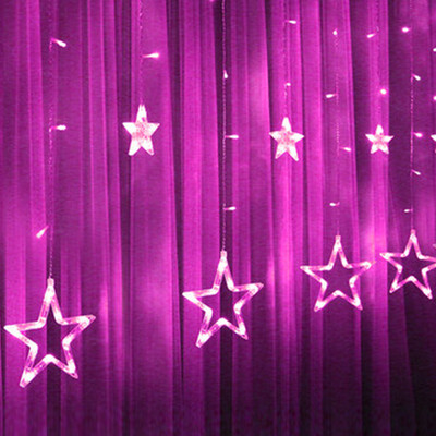 

Tailored LED Stars Christmas Hanging Curtain Lights String Net Xmas Home Party Home Decor
