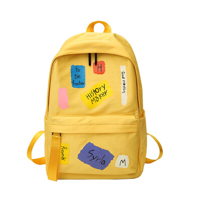 

Korean wave backpack female cartoon travel leisure backpack high school students ins bag