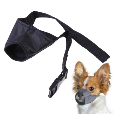 

New Adjustable Dog Grooming Muzzle Nylon No Bark Biting Any Size