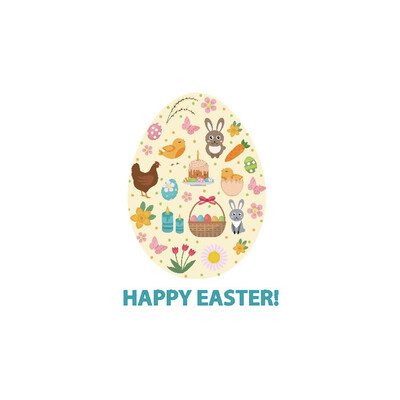 

〖Follure〗Happy Easter Home Decor Wall Sticker Decal Bedroom Door Vinyl Art Mural