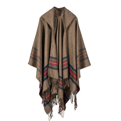 

〖Follure〗Women Winter Knitted Cashmere Poncho Capes Shawl Cardigans Sweater Coat