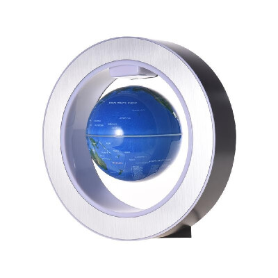 

4 Inch Magnetic Levitation Floating Globe Lighting Blue Earth Globe with LED Color Light Circular Base for Home Office Desk Decora