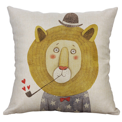 

〖Follure〗Simple Linen Creative Lovely Pillow Cover Pillow Cover Car Pillow Cover