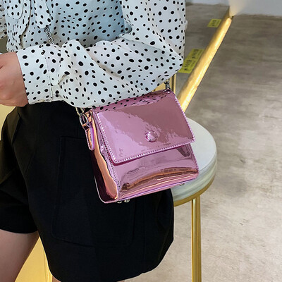 

Net red pouch handbag 2019 new French niche foreign gas laser chain bag fashion wild ins messenger bag