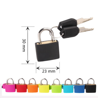 

〖Follure〗Small Mini Strong Steel Padlock Travel Suitcase Diary Lock With 2 Keys