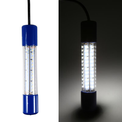 

12V 12W 72 LEDs Underwater Night Fishing Light Submersible LED Lamp Bait Squid Fish Attracting Light Fish Finder Light with 55M C