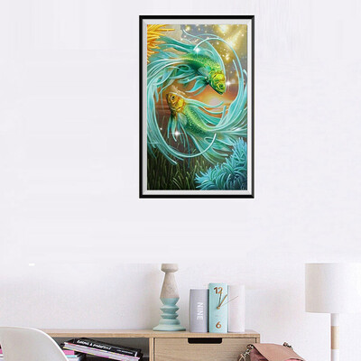 

Gobestart 5D Embroidery Paintings Rhinestone Pasted DIY Diamond Painting Cross Stitch Full