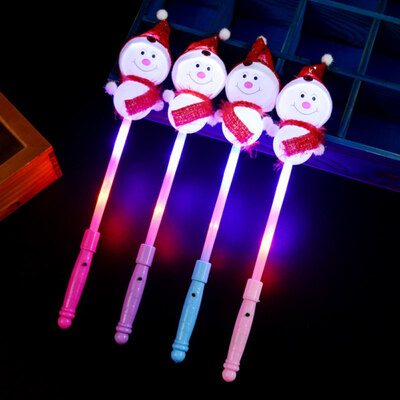 

Bright Color Cute Christmas Snowman Glow Stick Wand Luminous Party Xmas Supply