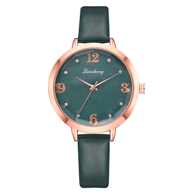 

Drilled digital scale time watch noble female gift watch