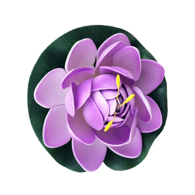 

1pc Simulation Water Lily Garden Pool Plant Ornament Colorful Home Artificial Fake Lotus Floating Flower Pond Tank Plant