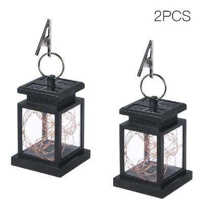 

Solar Powered Lantern Lamp with Clip Warm White 30 LEDs Copper Wire IP44 Water-resistant Outdoor Hanging Lamp Decorative Fairy Str