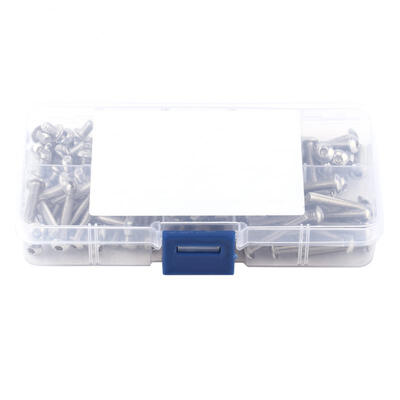 

Greensen 170pcs M4 Stainless Steel SS304 Hex Socket Button Head Screws Bolts&Nuts Assorted Set
