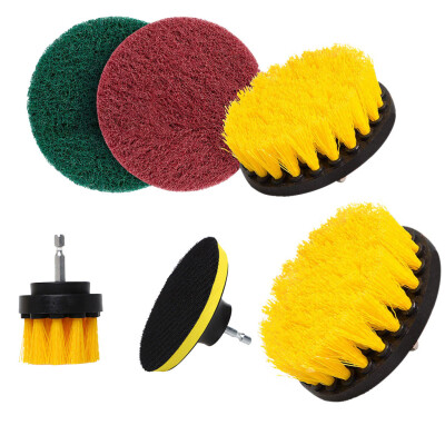 

〖Follure〗Drill Brush Scouring Pad Hard Water Stain Remover for Grout Tiles Sinks Bathtub Bathroom Kitchen 6 Pcs