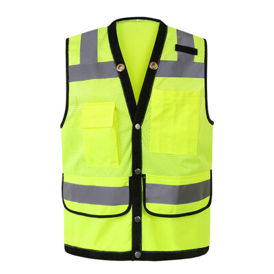 

Safety Reflective Vest Workwear Security Working Clothes Day Night Motorcycle Cycling Warning Safety Waistcoat