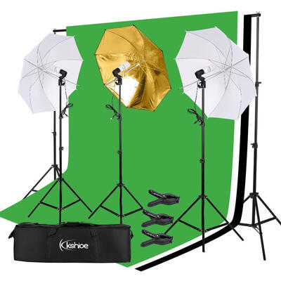 

Photography Background Studio Backdrop Softbox Umbrella Continuous Lighting Kit
